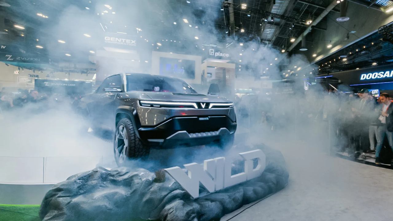 VinFast at CES 2024 Electric Pickup Truck & Small Electric SUV