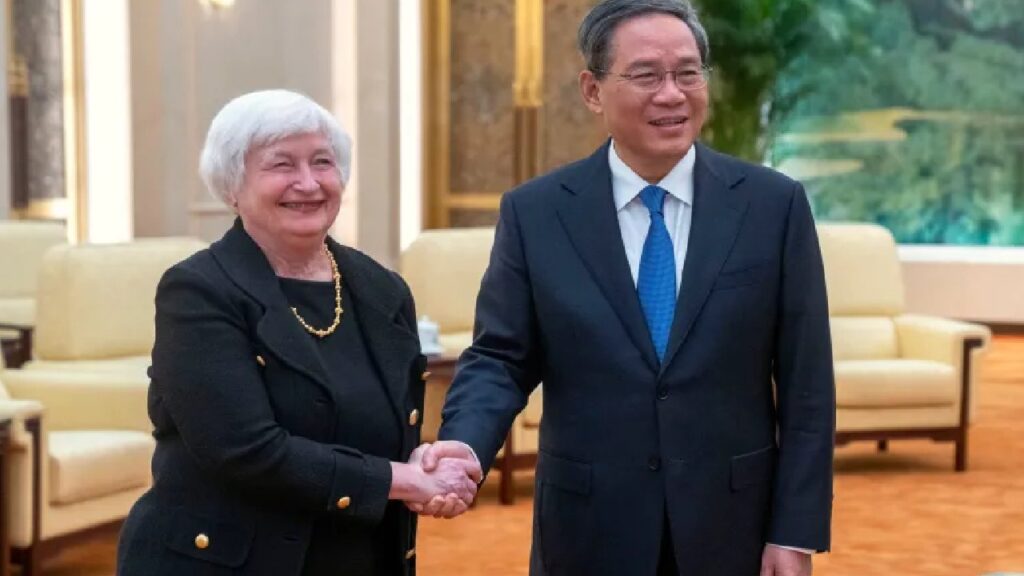 US Treasury Secretary Janet Yellen in China