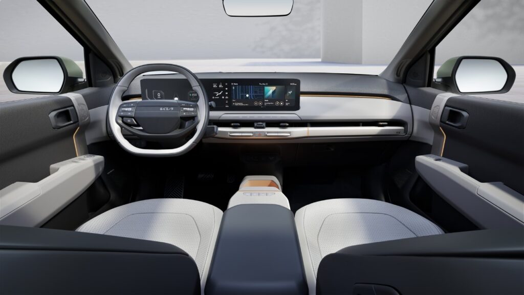 Kia EV3 Revealed -Interior, Steering Wheel, Dashboard, Touchscreen