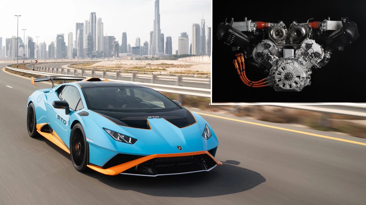 Lamborghini Huracan Successor 634 Hybrid Engine