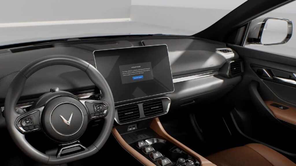 VinFast VF8 Interior, Steering Wheel, Infotainment Display