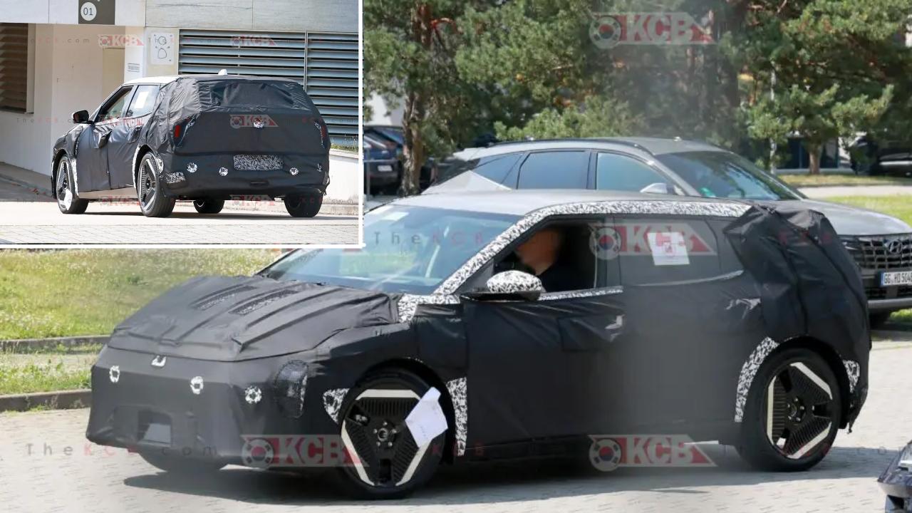 Kia EV4 Electric Sedan Crossover Hatchback Spied Testing