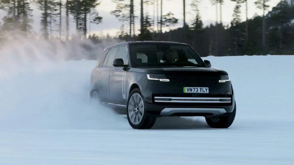 Range Rover EV Testing in Snow