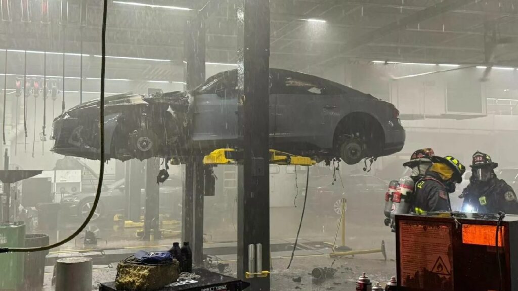 Audi e-tron GT Catches Fire During Service