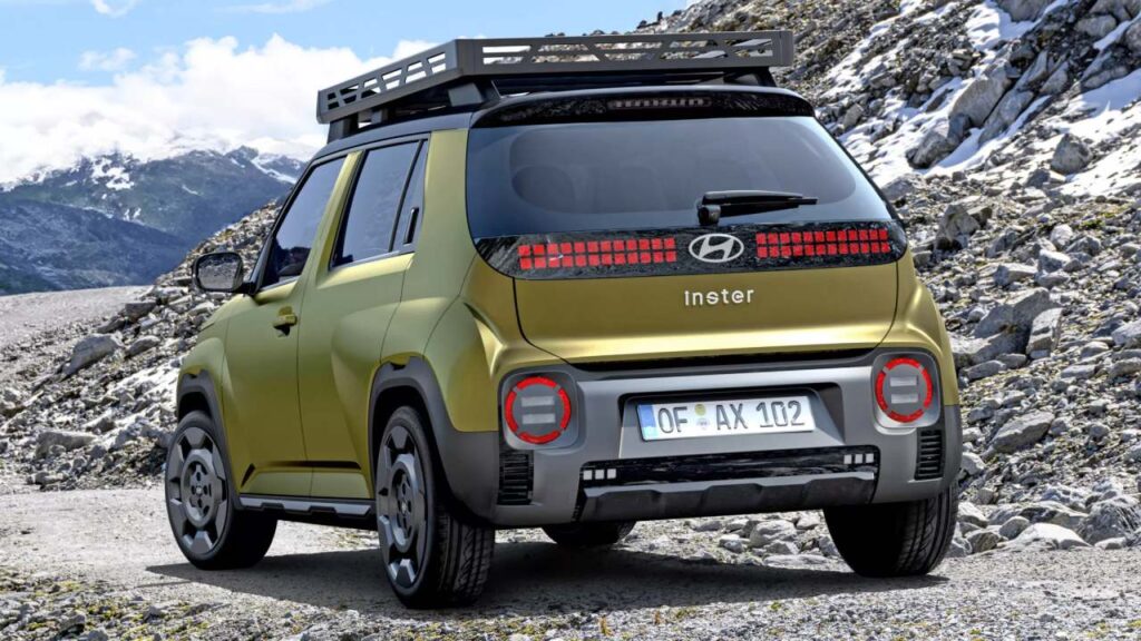 Hyundai Inster EV Cross Revealed - Rear Profile