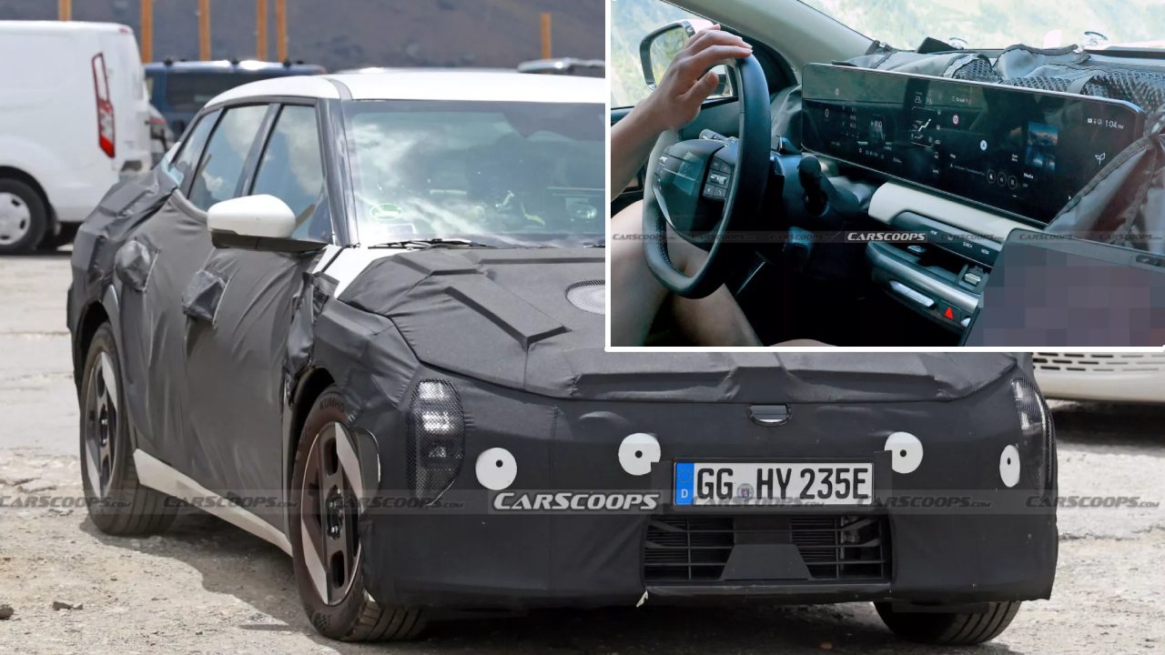 Kia EV4 Interior Spied