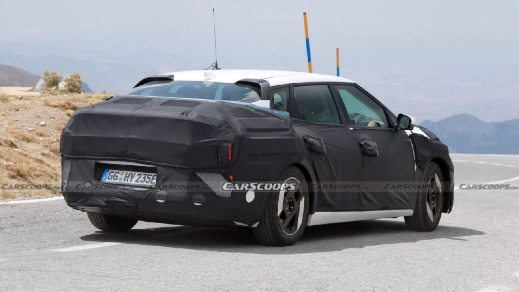 Kia EV4 Spotted - Rear Three Quarters