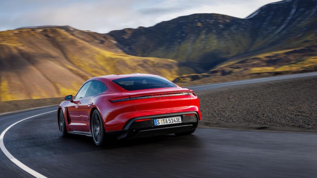 2025 Porsche Taycan GTS Rear Profile