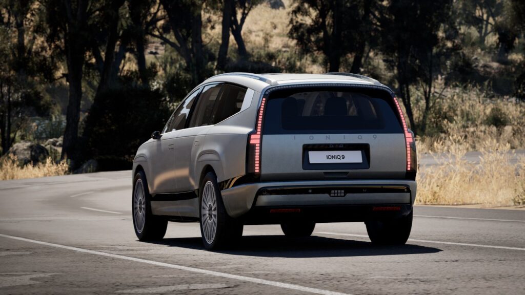 Hyundai Ioniq 9 Electric SUV - Rear Profile