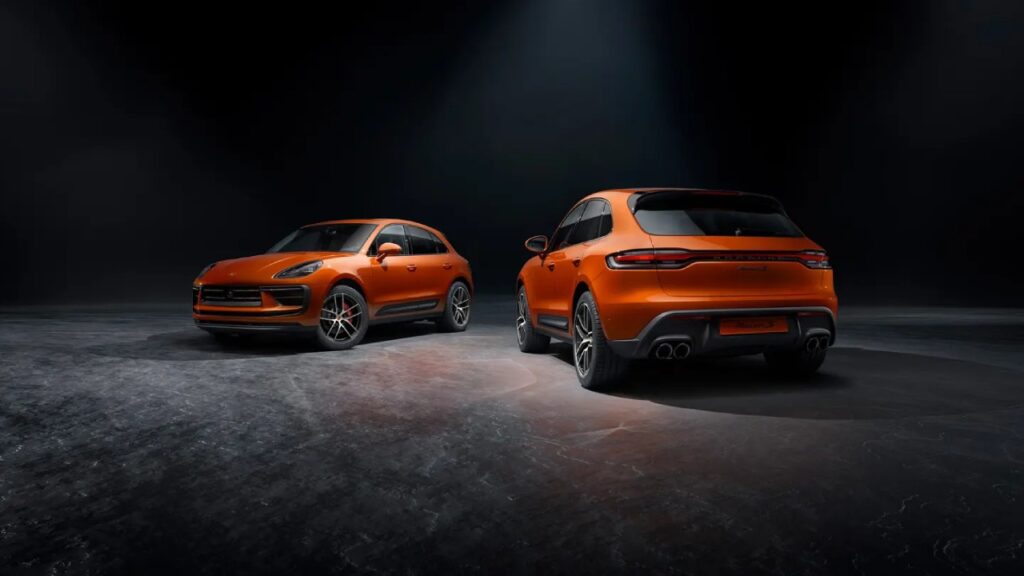 Porsche Macan EV Front and Rear Profile