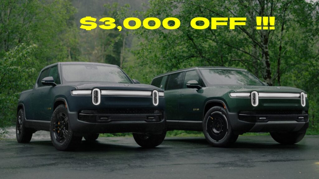 Rivian R1T and R1S Discount