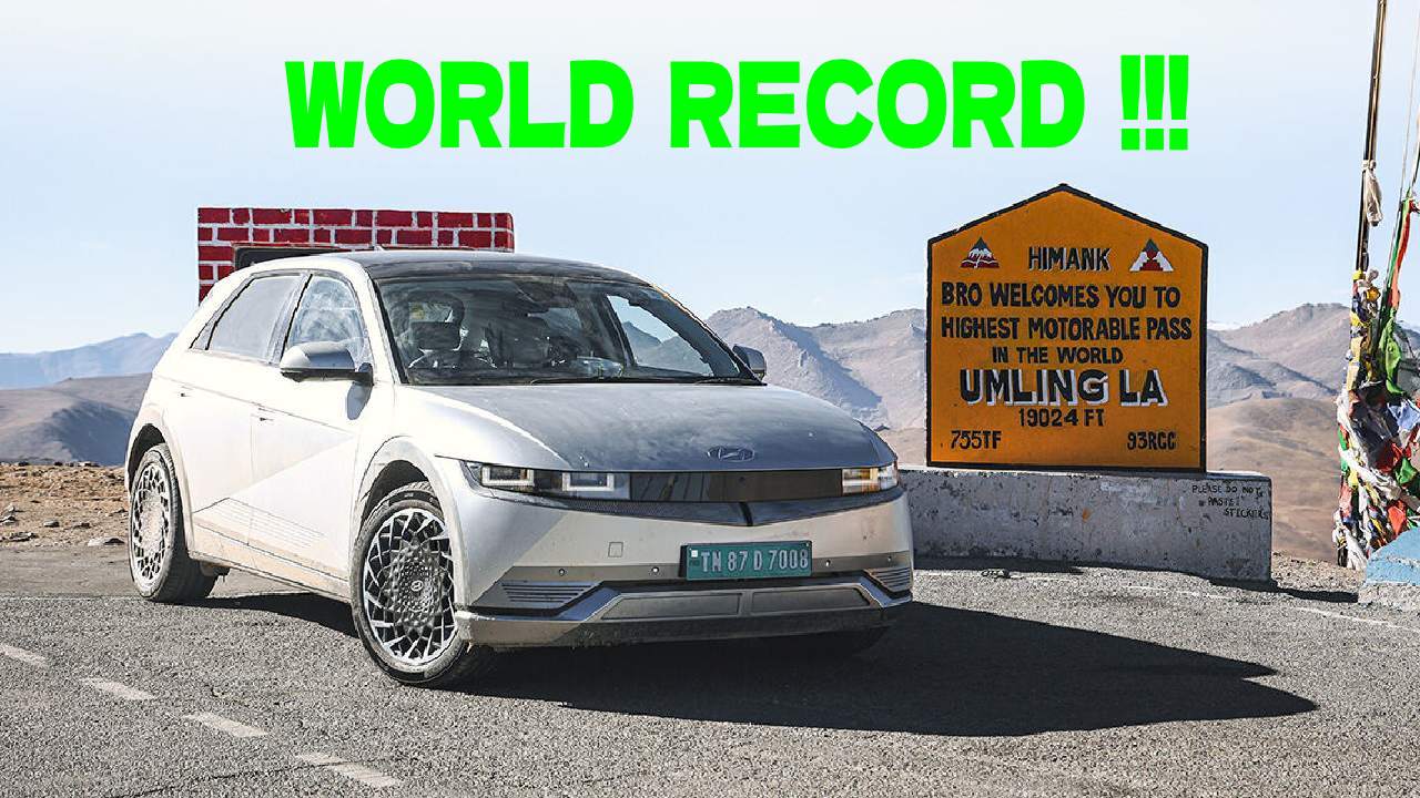 Hyundai Ioniq 5 Guinness World Record for Greatest Altitude Change at Umling La