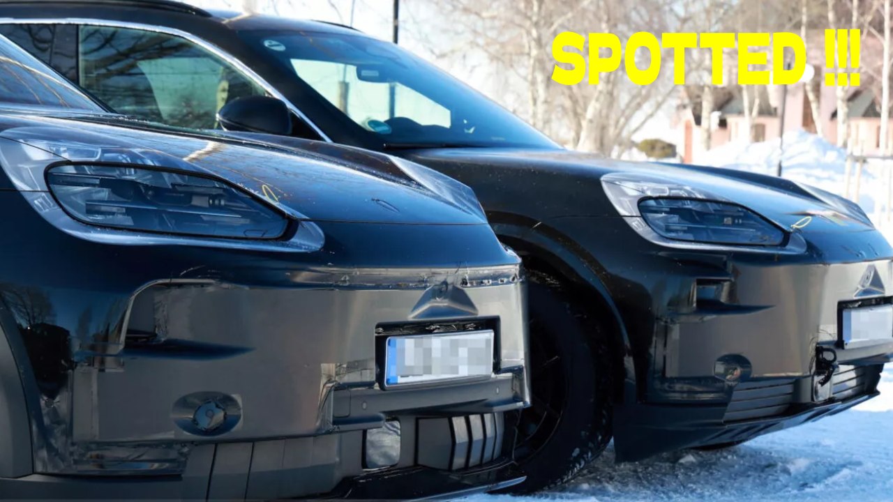 2026 Porsche Cayenne EV Spotted Testing