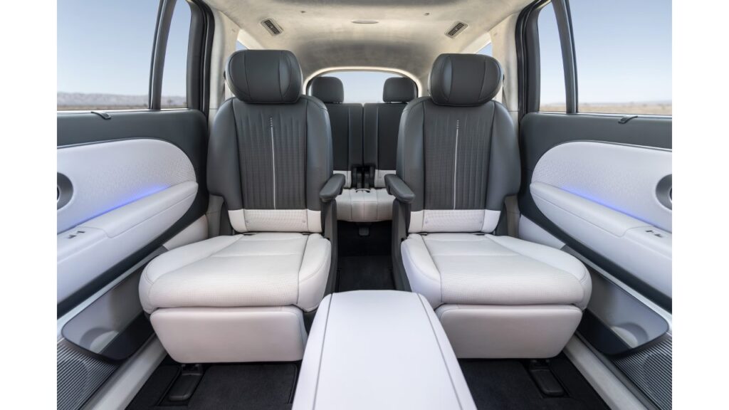 Hyundai Ioniq 9 Best Interior and UX Wards Award Rear Seat
