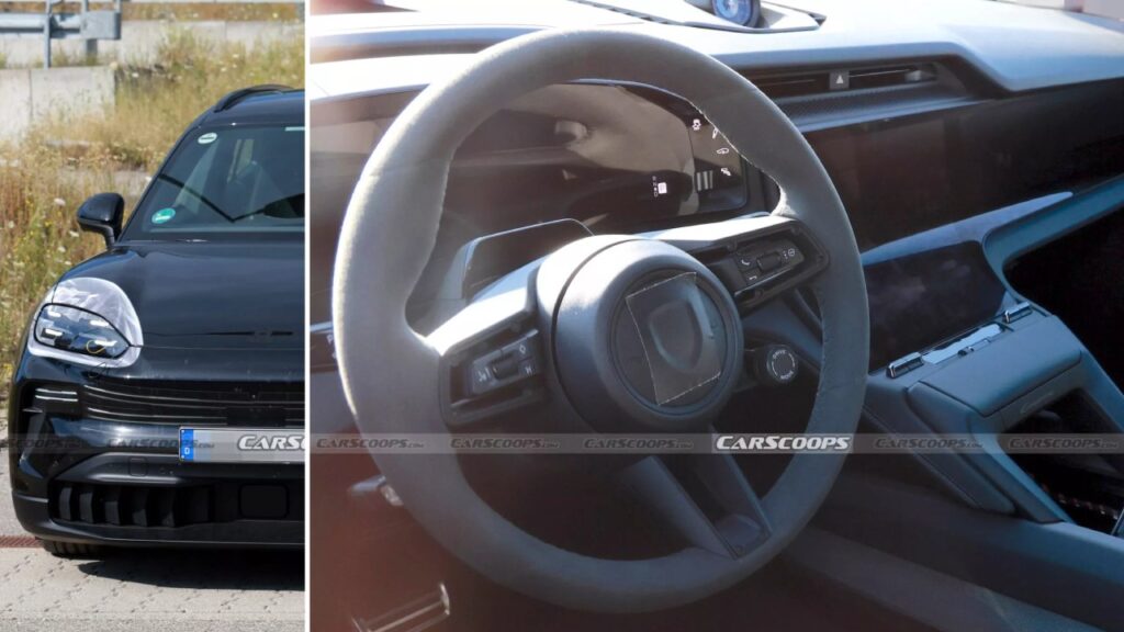 Porsche Cayenne Electric Interior Spied