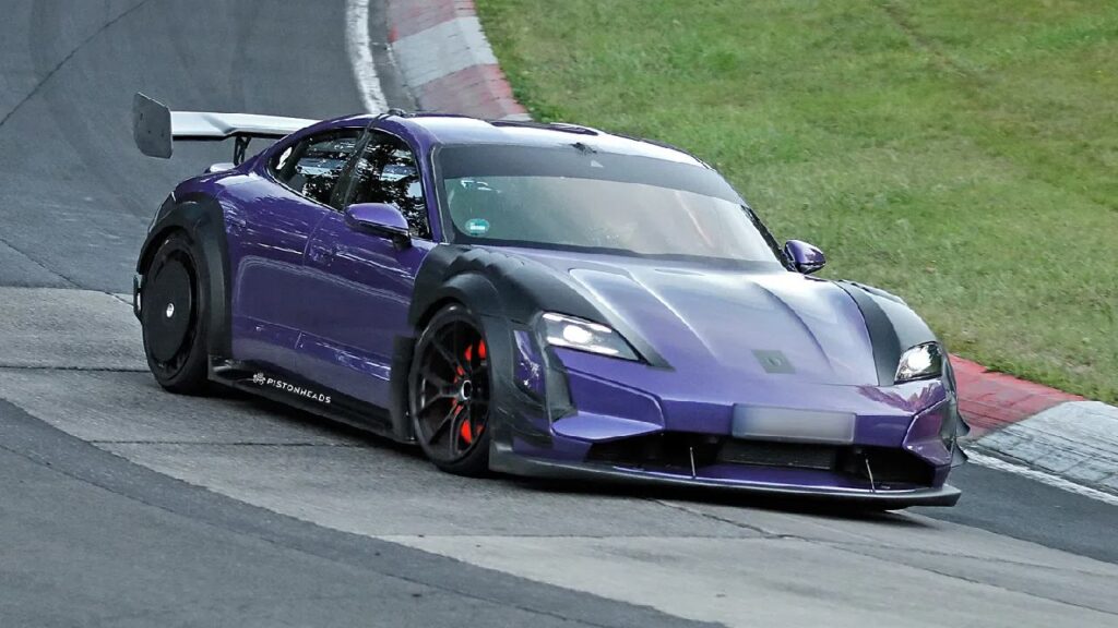 Porsche Taycan GT4 RS Front Three Quarters